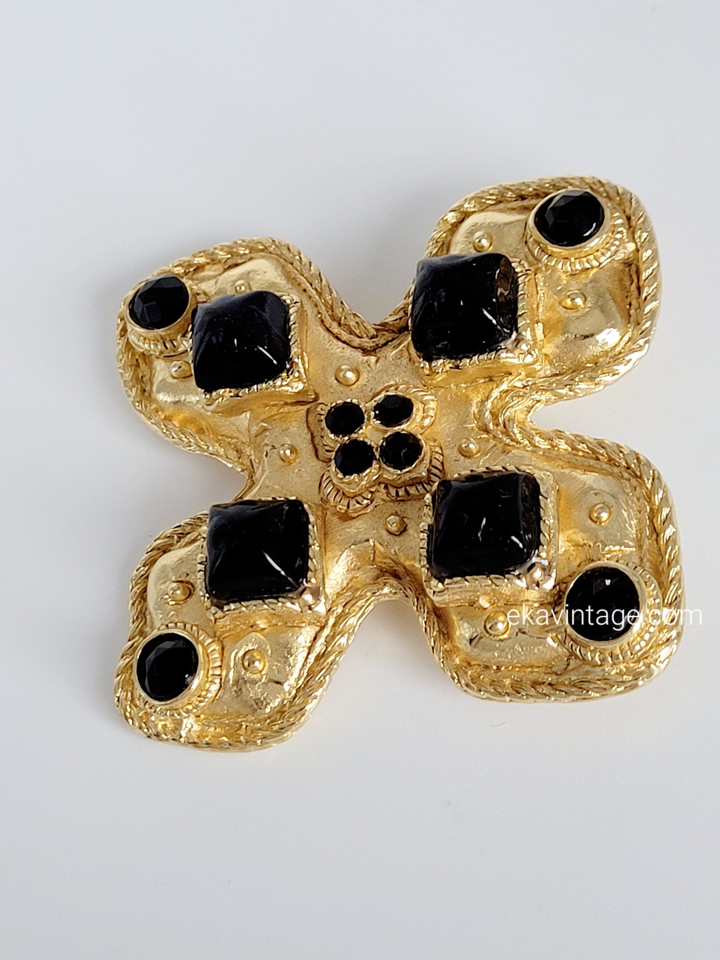 Poggi Paris - Magnifique broche vintage Croix