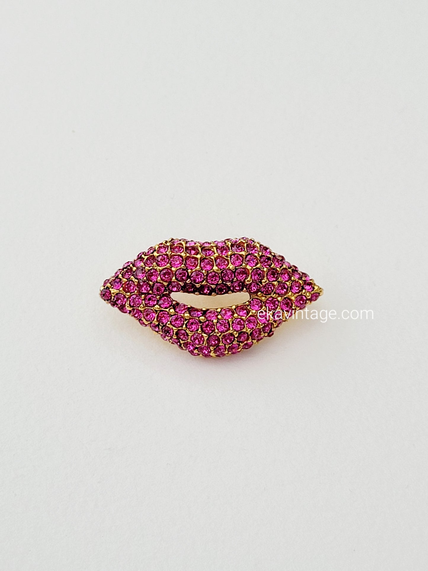 Sonia Rykiel - Broche sertie de cristaux roses