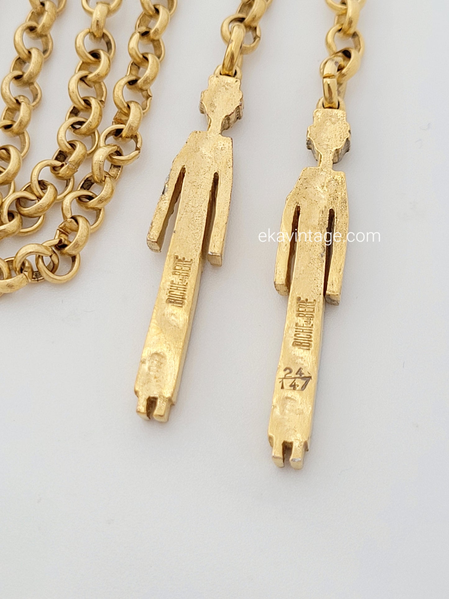 Biche de Bere - Collier vintage doré