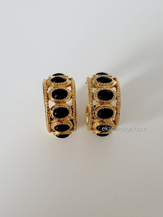 Monet - Boucles d'oreilles vintage