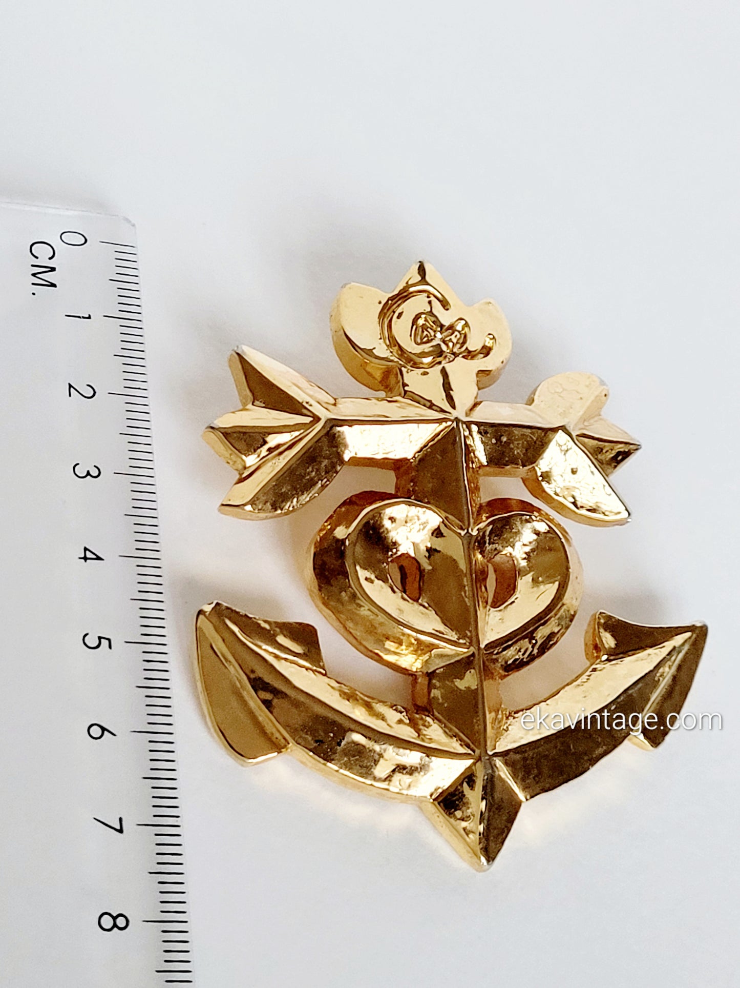 Christian Lacroix - Grande broche vintage Croix camargue