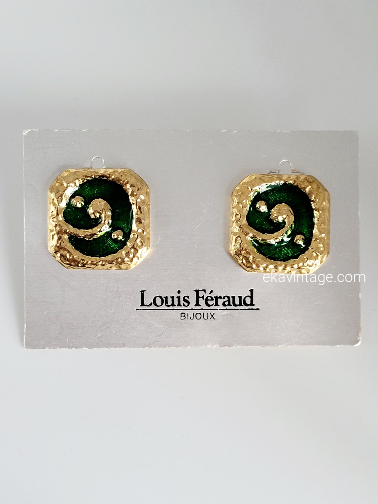 Louis Féraud - Boucles d'oreilles vintage