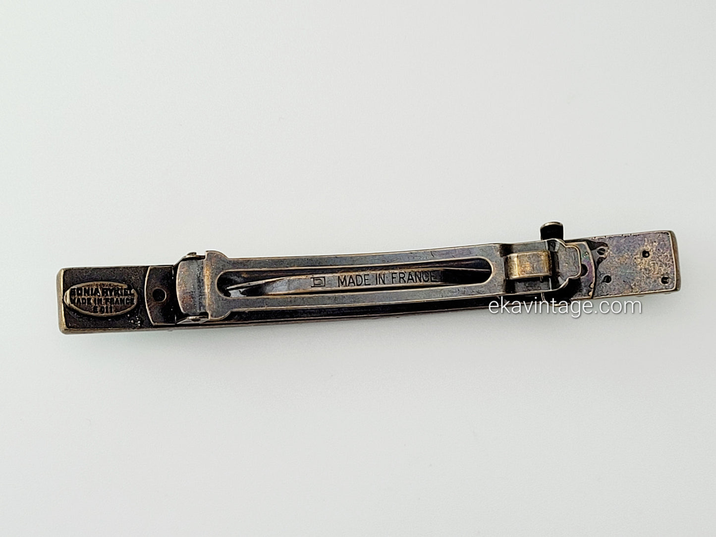 Sonia Rykiel - Barrette cristaux verts