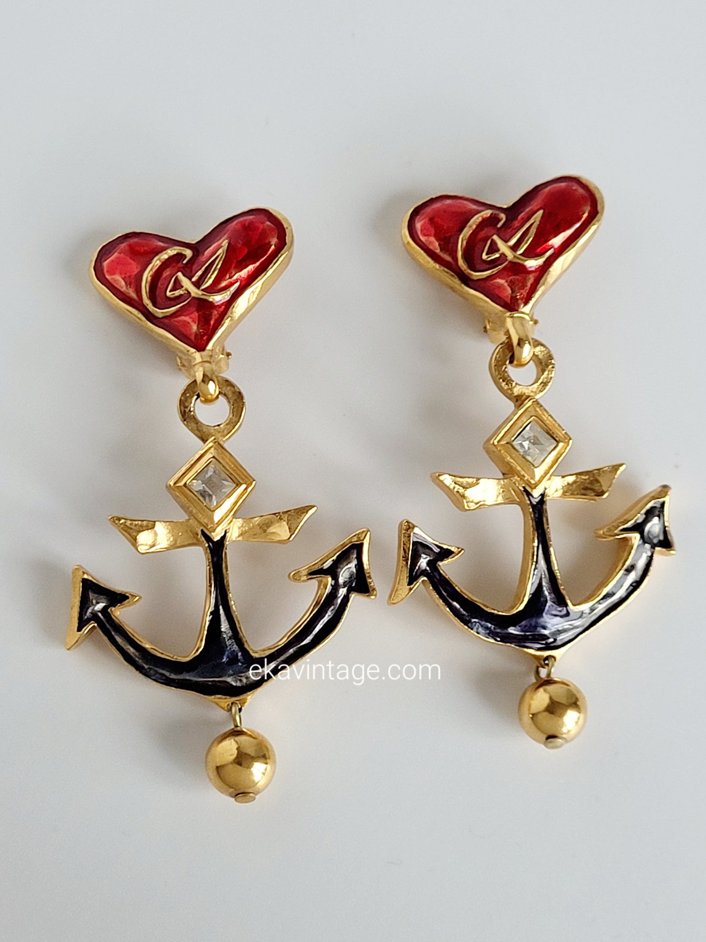 Christian Lacroix - Magnifiques boucles d'oreilles vintage