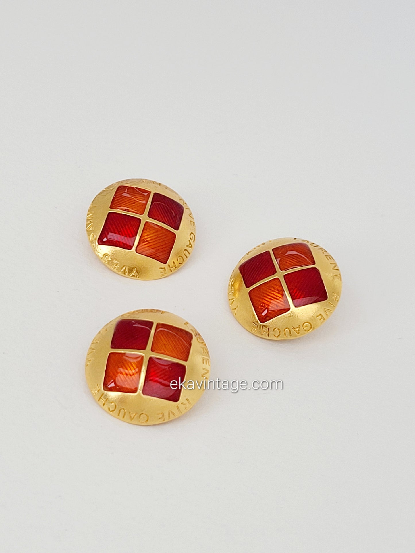 Yves Saint Laurent Rive Gauche - Trois boutons vintage