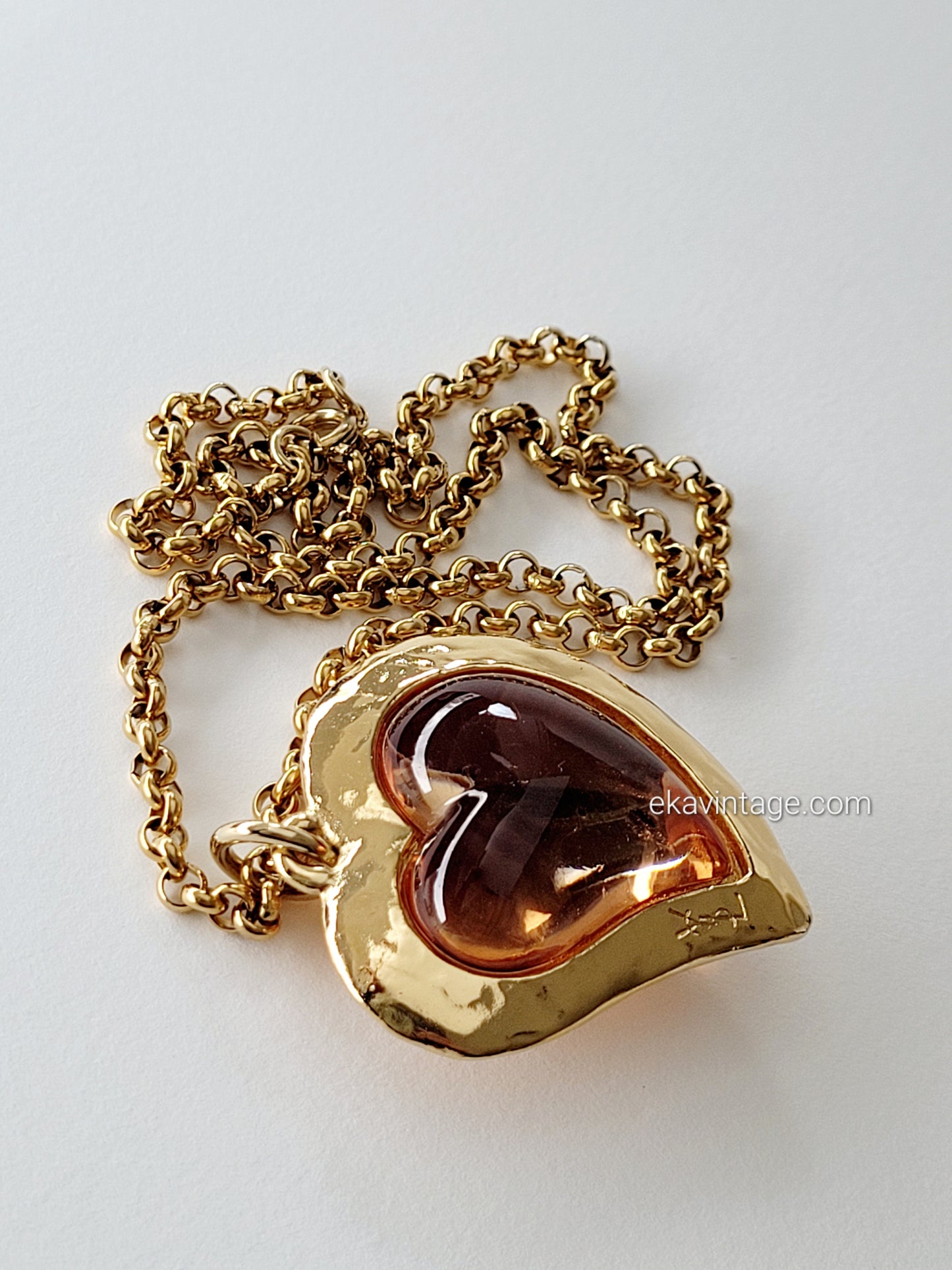 Yves Saint Laurent - Pendentif vintage Cœur