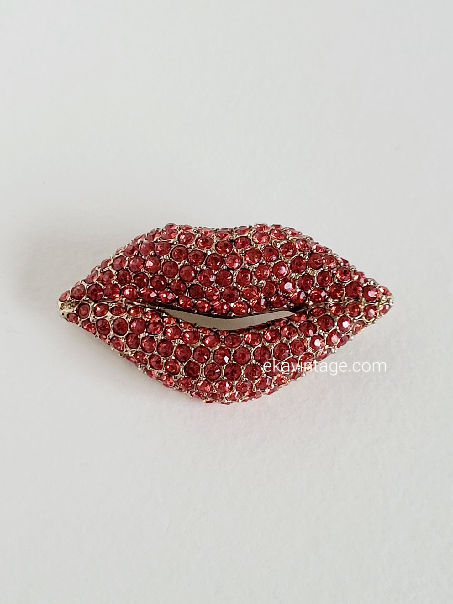 Sonia Rykiel  - Broche sertie de cristaux roses