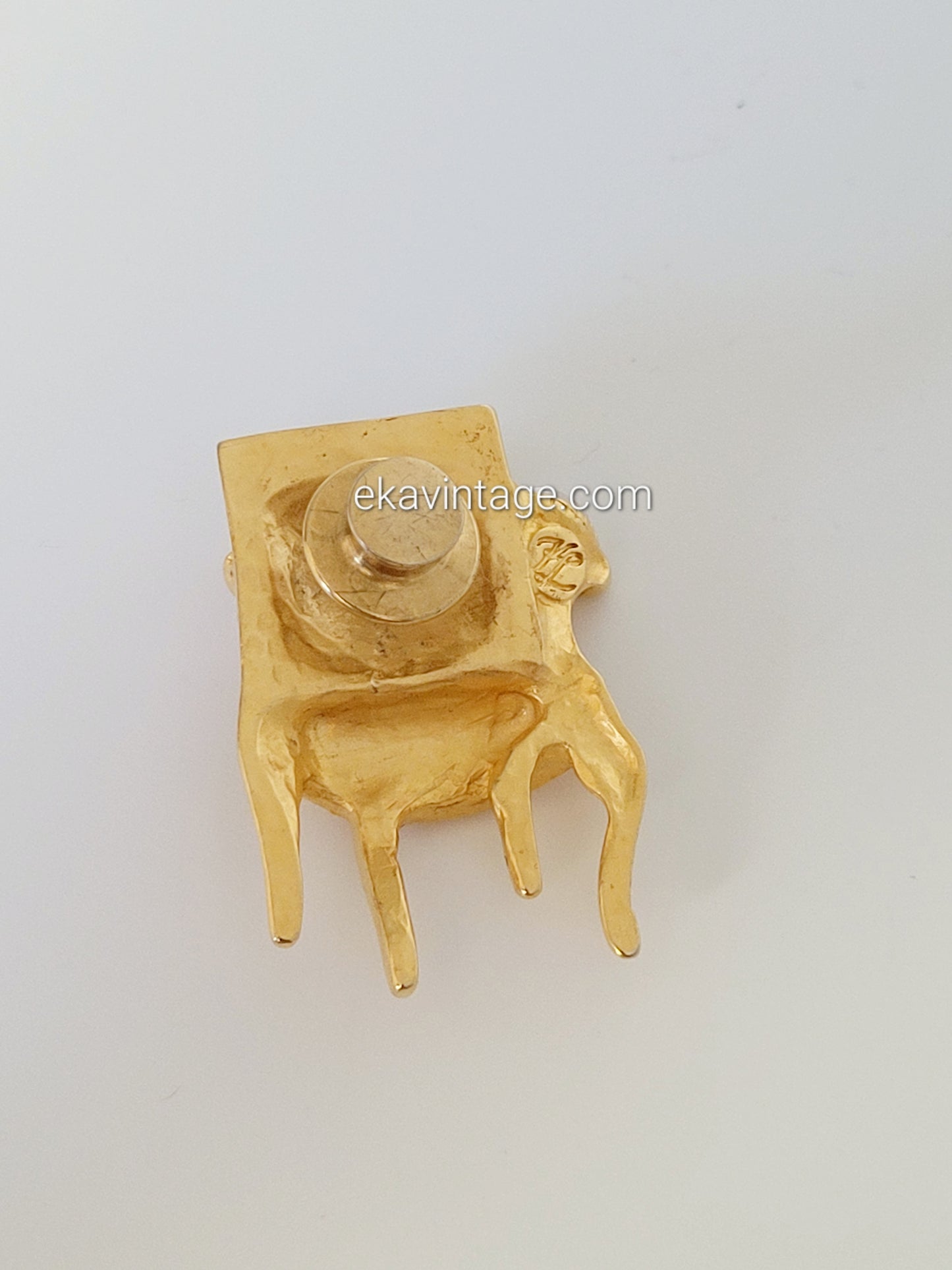 Karl Lagerfeld - Broche vintage - Chaise Louis XIV