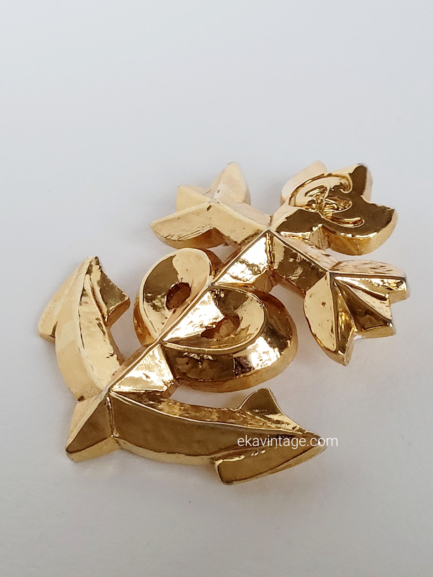 Christian Lacroix - Grande broche vintage Croix camargue