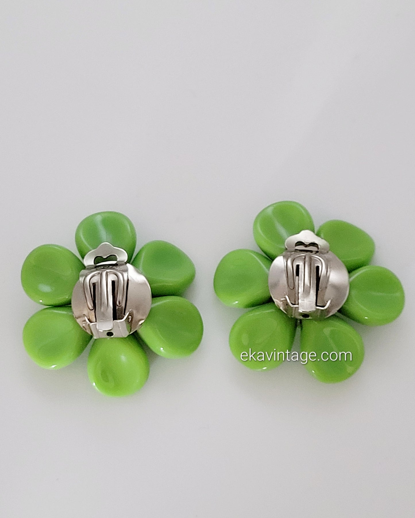 Boucles d'oreilles vintage Fleur
