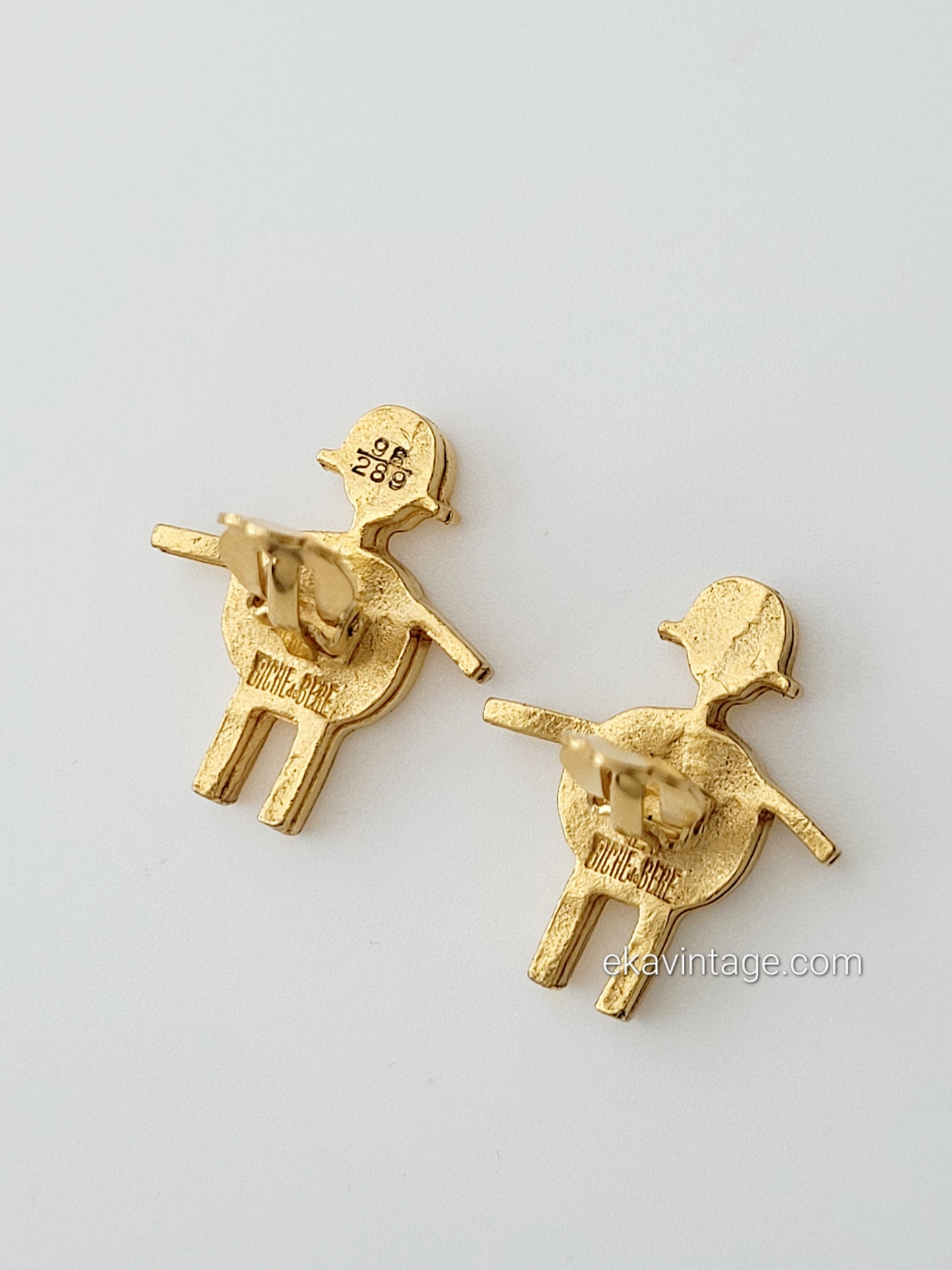 Biche de Bere - Boucles d'oreilles vintage