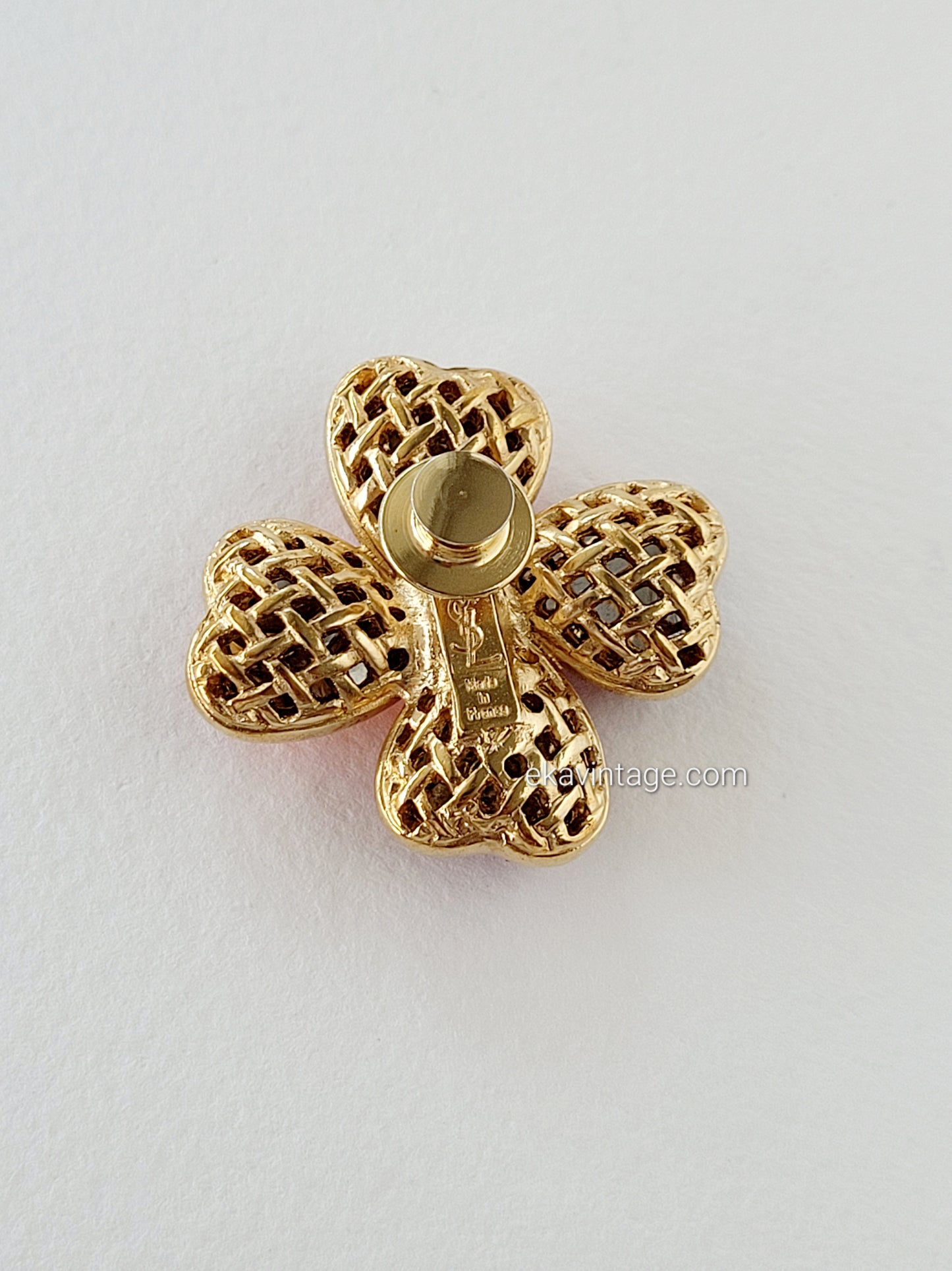 Yves Saint Laurent-Broche vintage Fleur