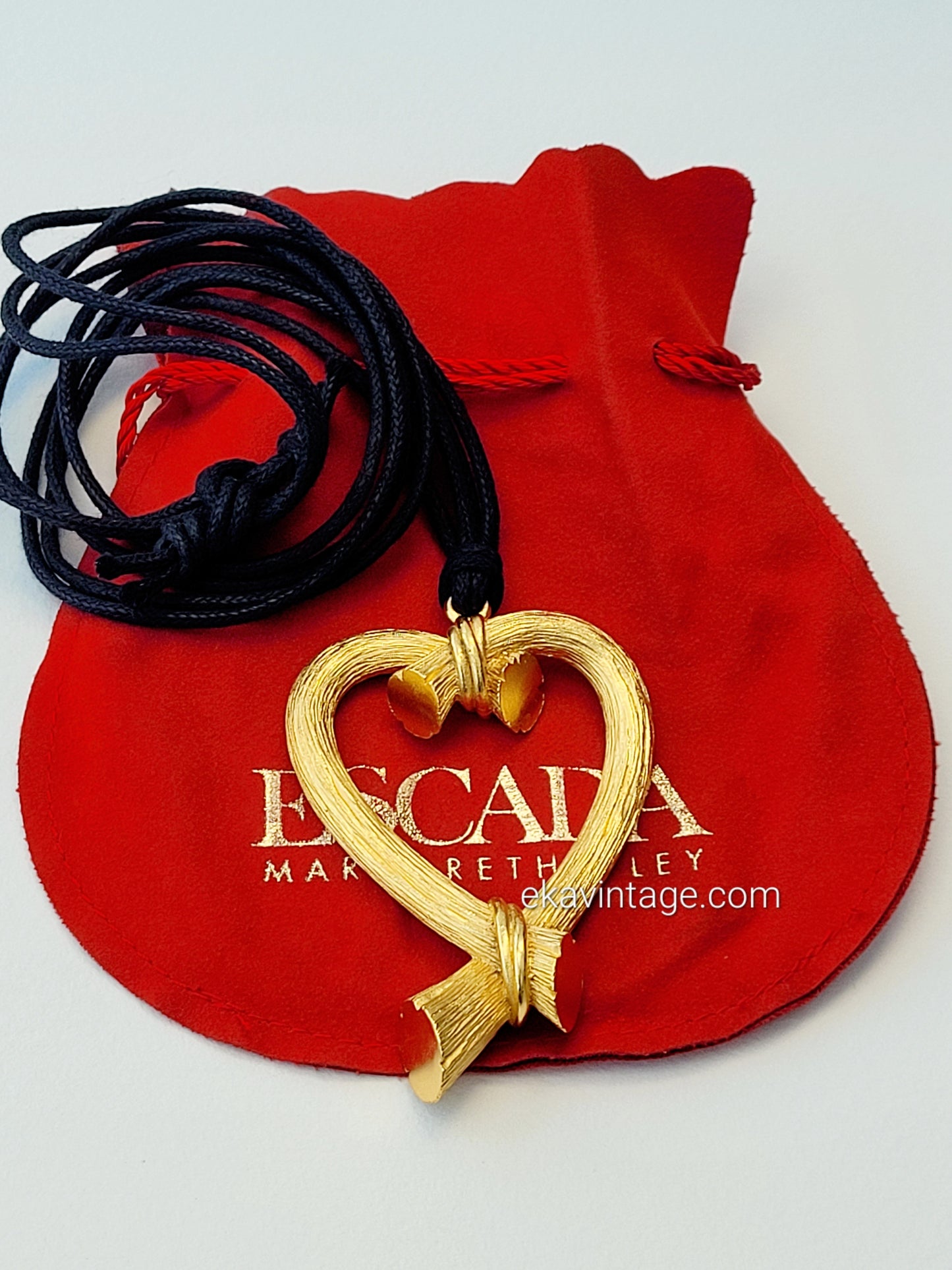 Escada Margaretha Ley - Collier vintage Cœur