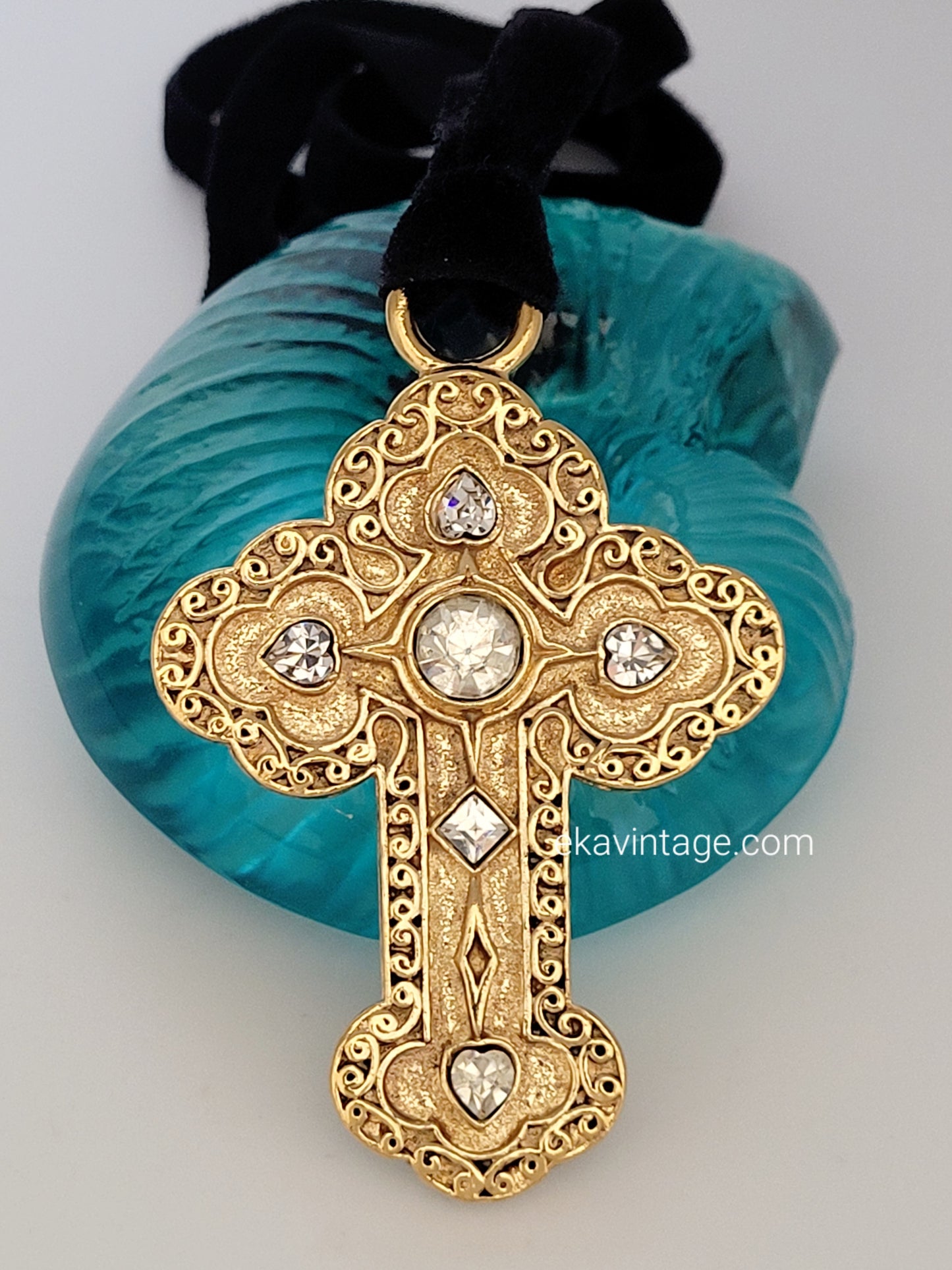 Agatha Paris - Pendentif/Collier vintage Croix