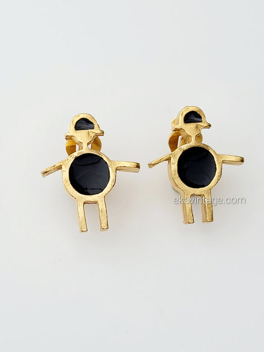 Biche de Bere - Boucles d'oreilles vintage