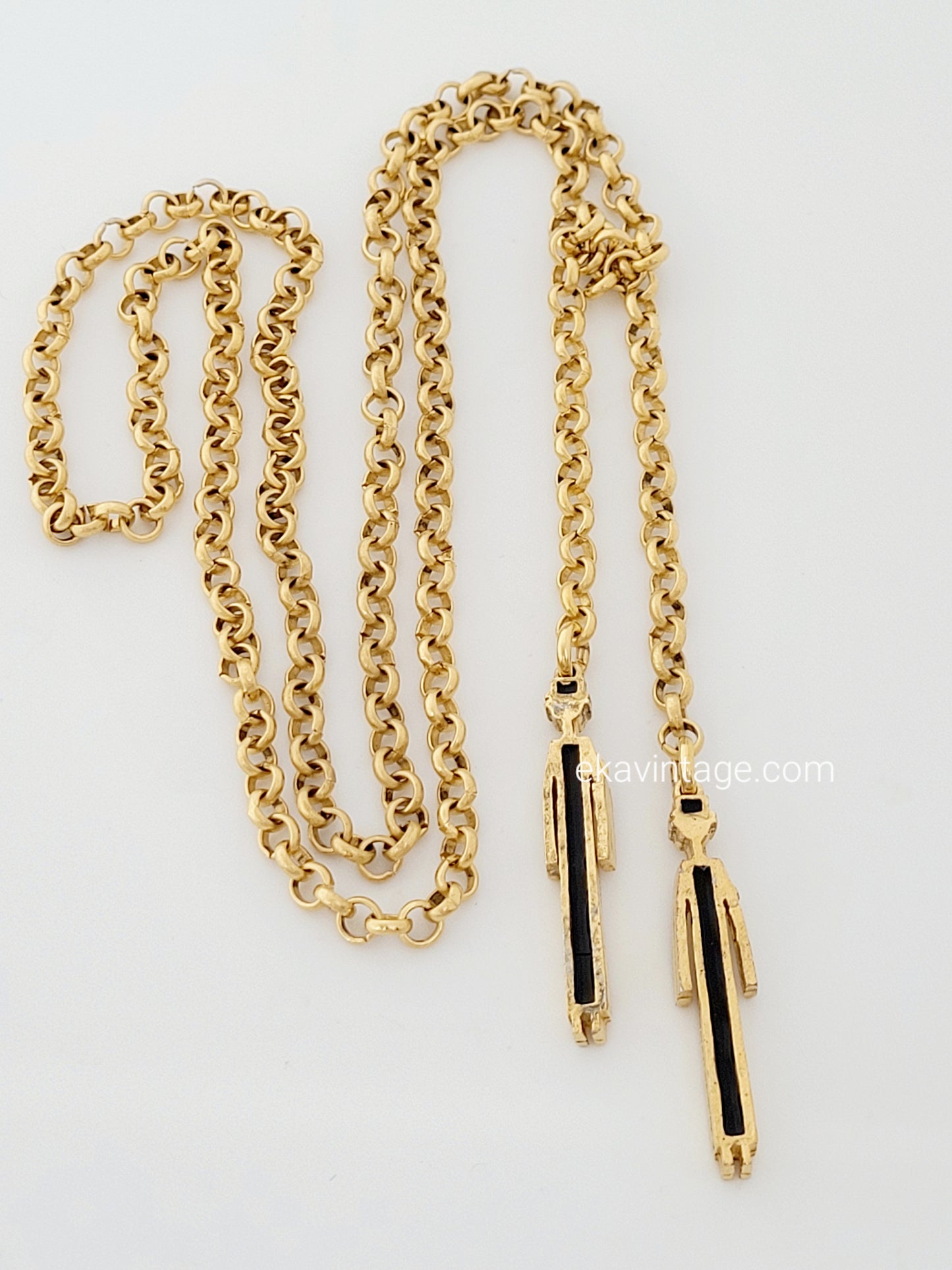 Biche de Bere - Collier vintage doré