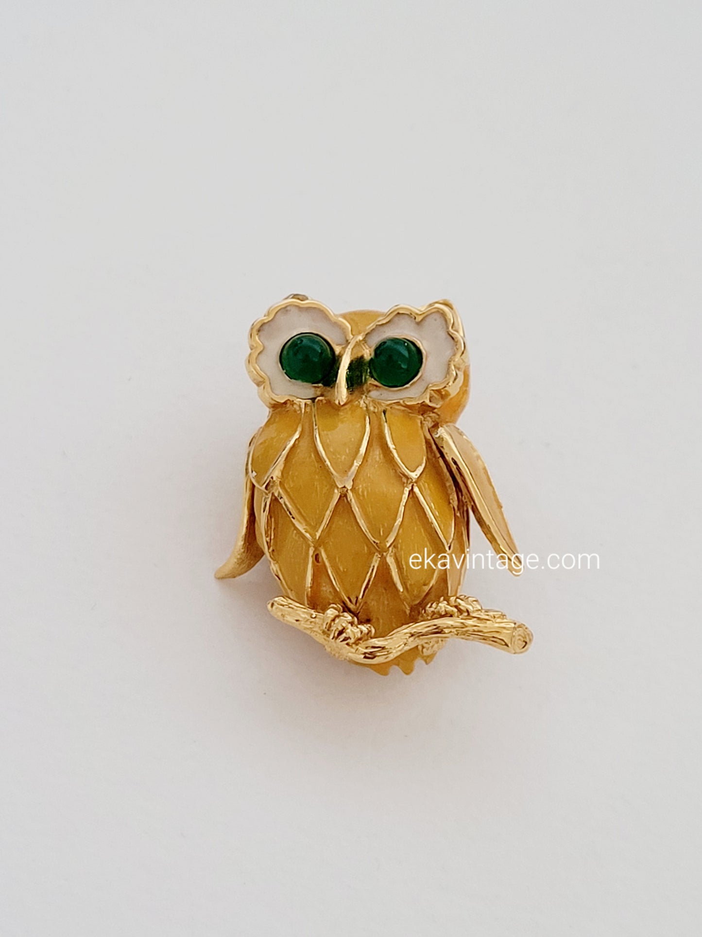 Carven - Broche vintage chouette