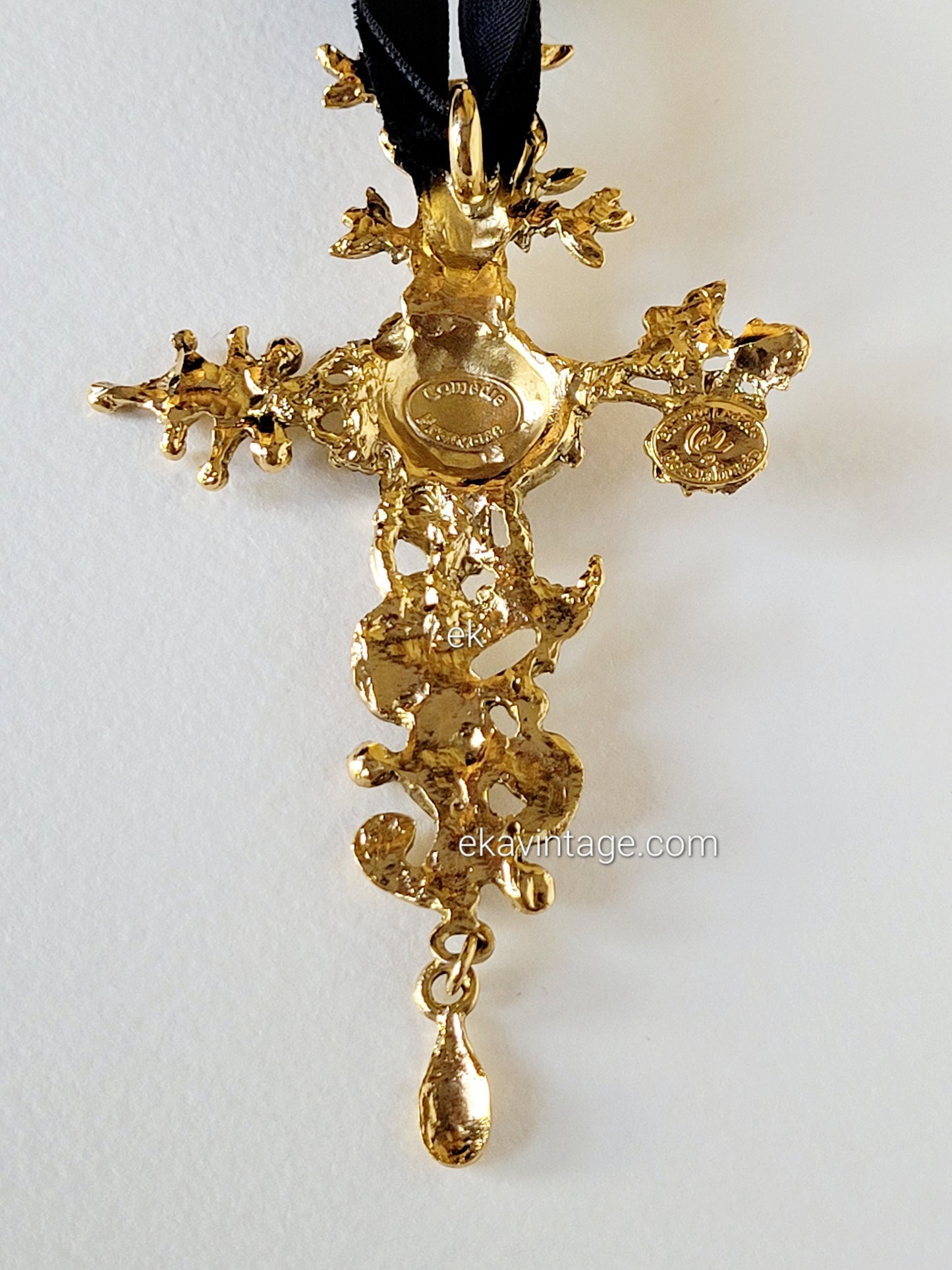 Christian Lacroix - Pendentif vintage Croix