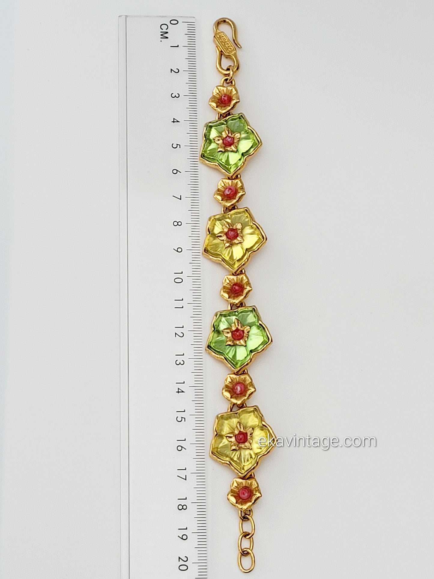 Kenzo Paris - Magnifique bracelet vintage Fleurs