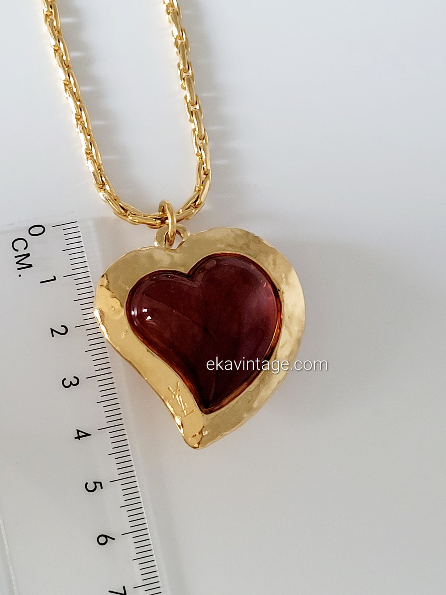 Yves Saint Laurent - Pendentif vintage Cœur