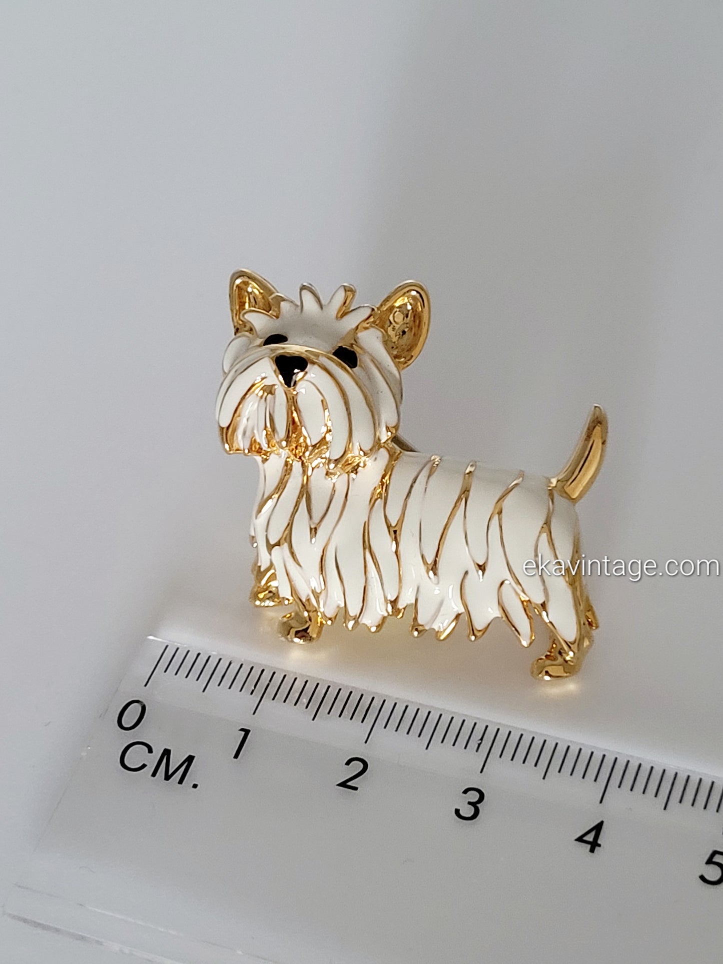 Broche vintage Chien