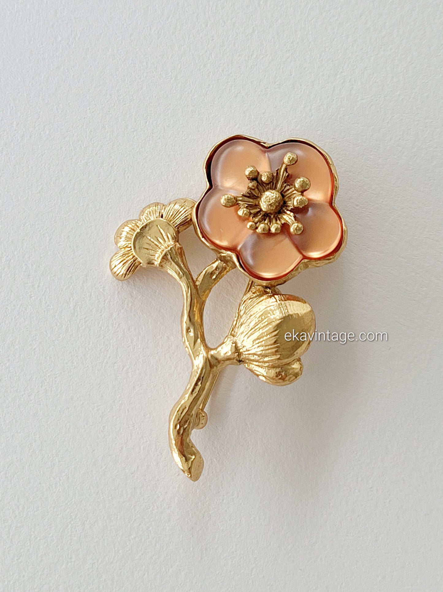 Kenzo-Broche vintage Fleur