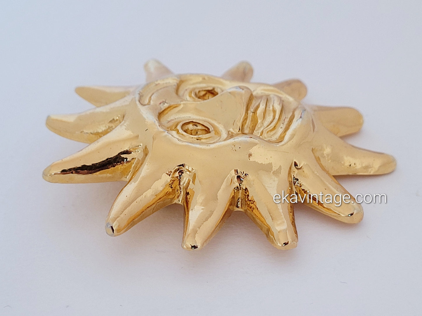Christian Lacroix - Grande broche vintage Soleil