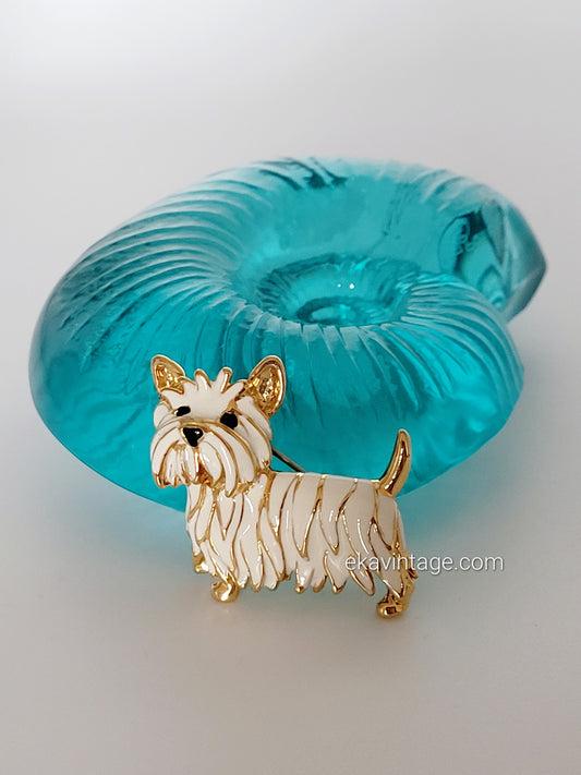 Broche vintage Chien