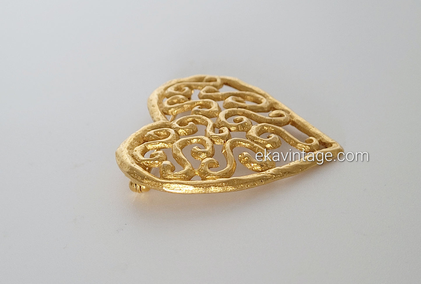 Édouard Rambaud - Broche vintage cœur