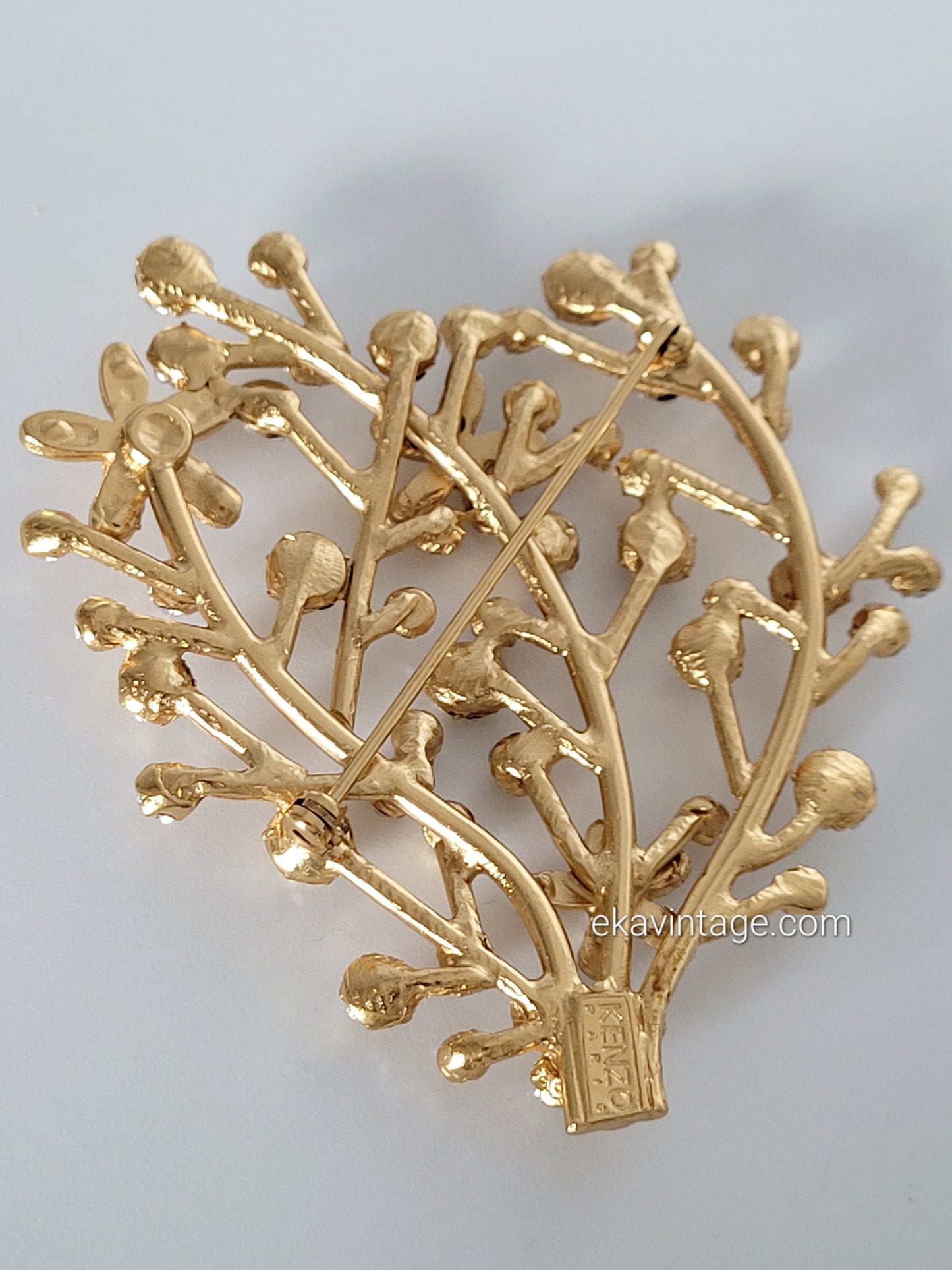 KENZO - Magnifique parure boucles d'oreilles et broche vintage