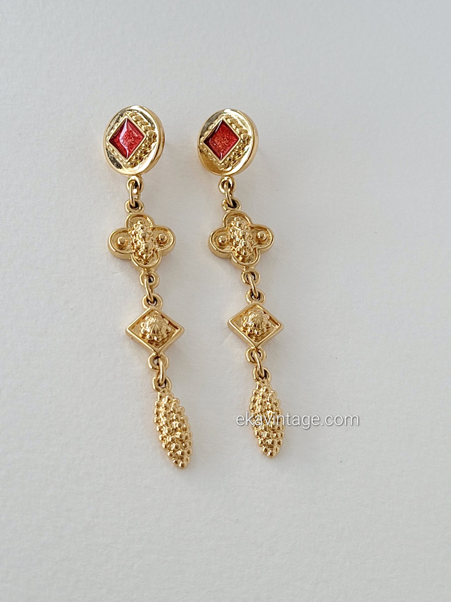 Monet - Boucles d'oreilles vintage
