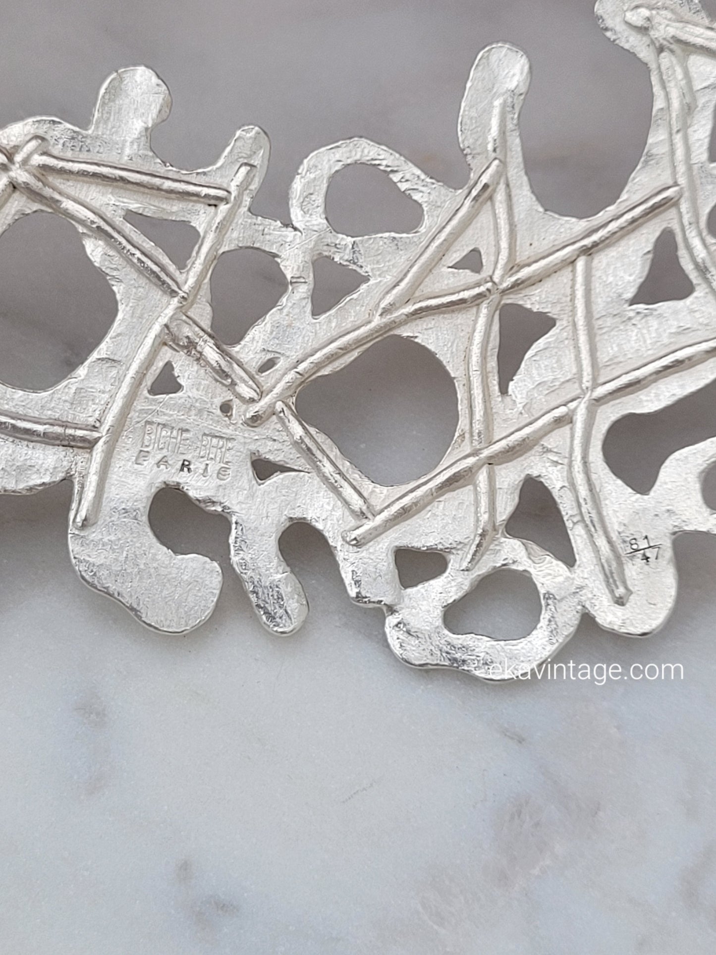 Biche de Bere - Collier vintage argenté
