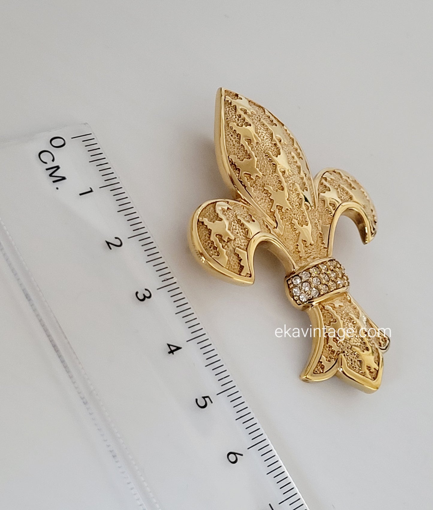 Christian Dior - Broche/pendentif vintage Fleur de Lys
