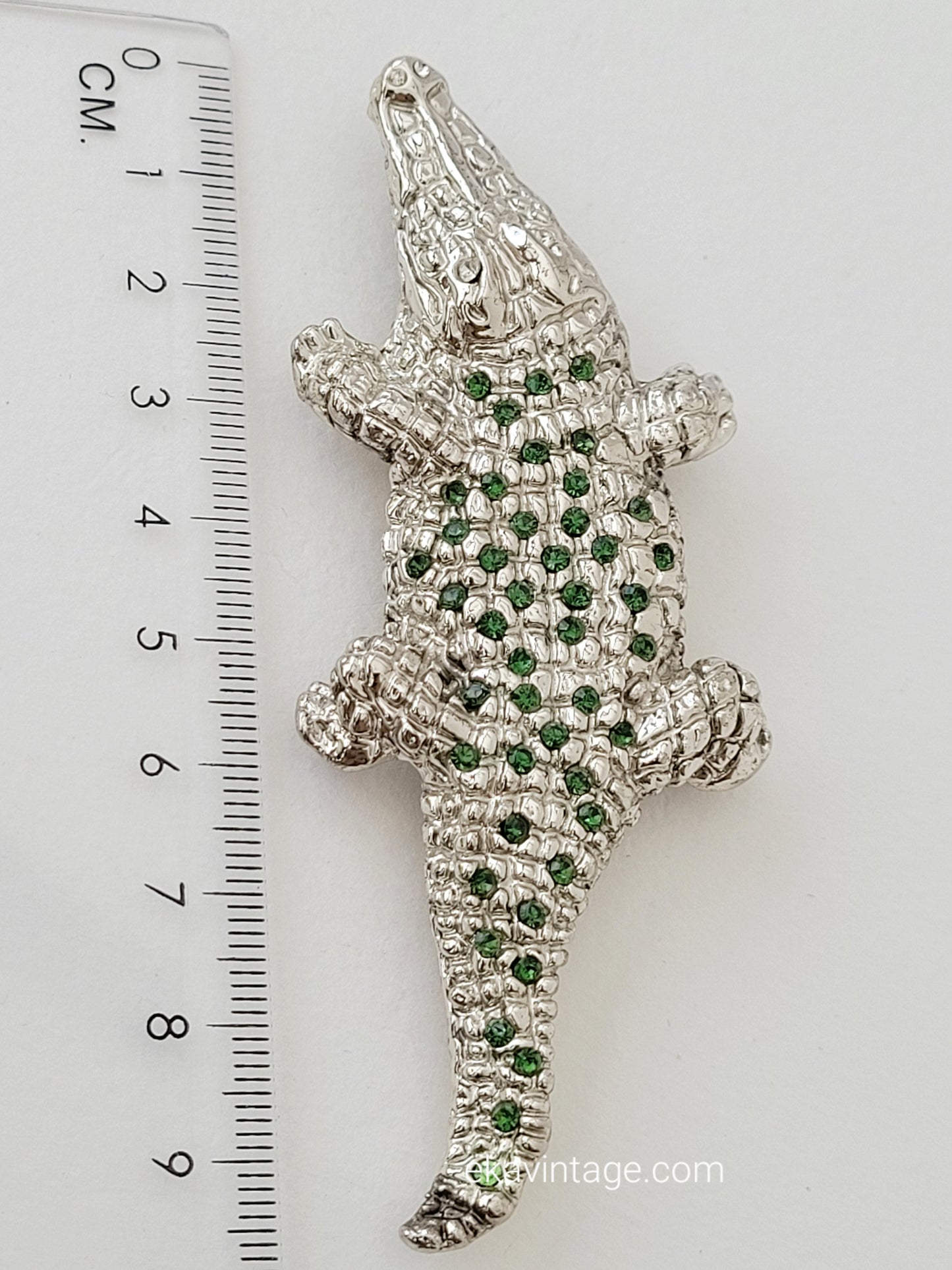 Agatha - Grande broche Crocodile