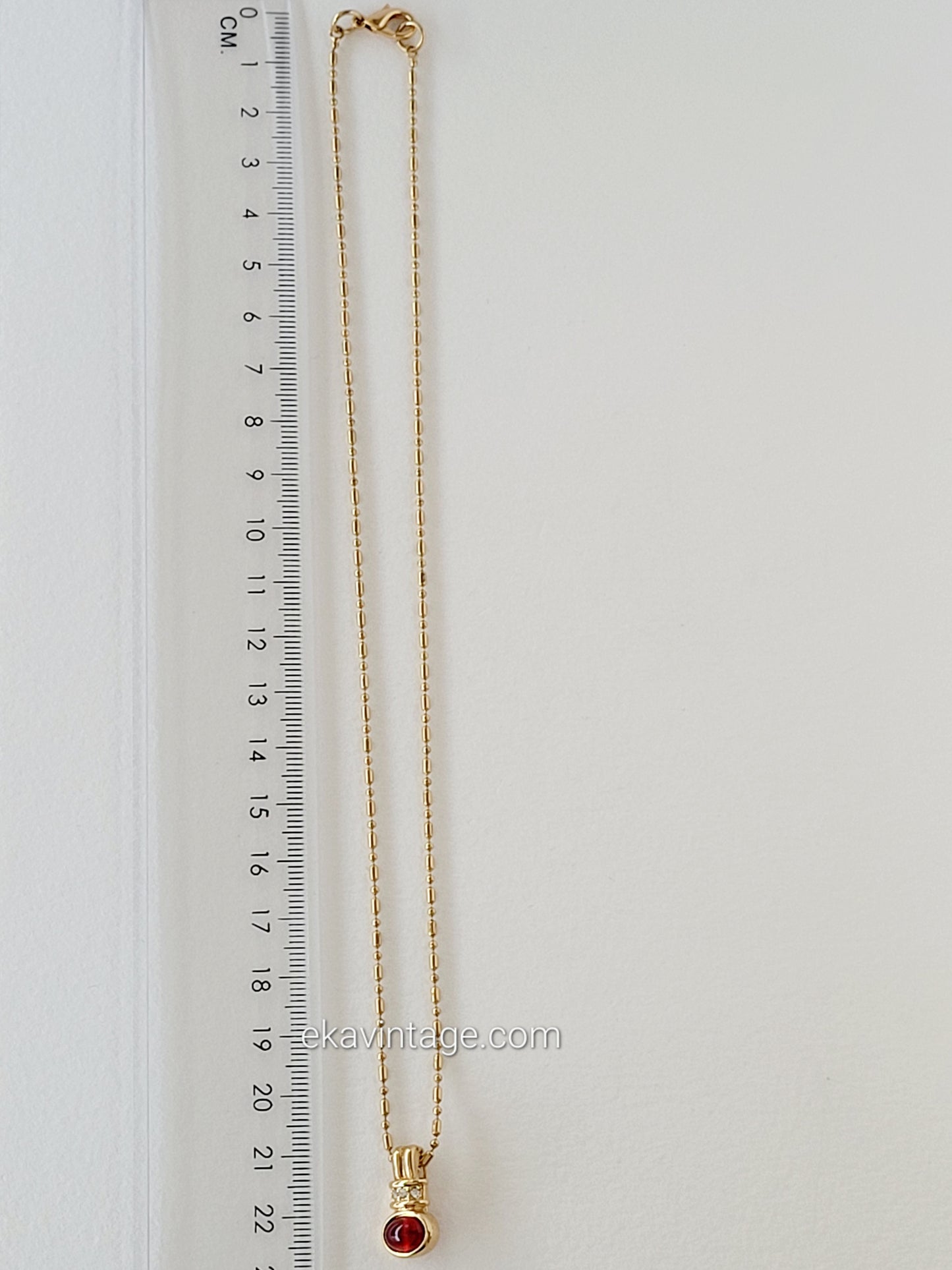 Parure vintage Cabouchon - Collier et boucles d'oreilles