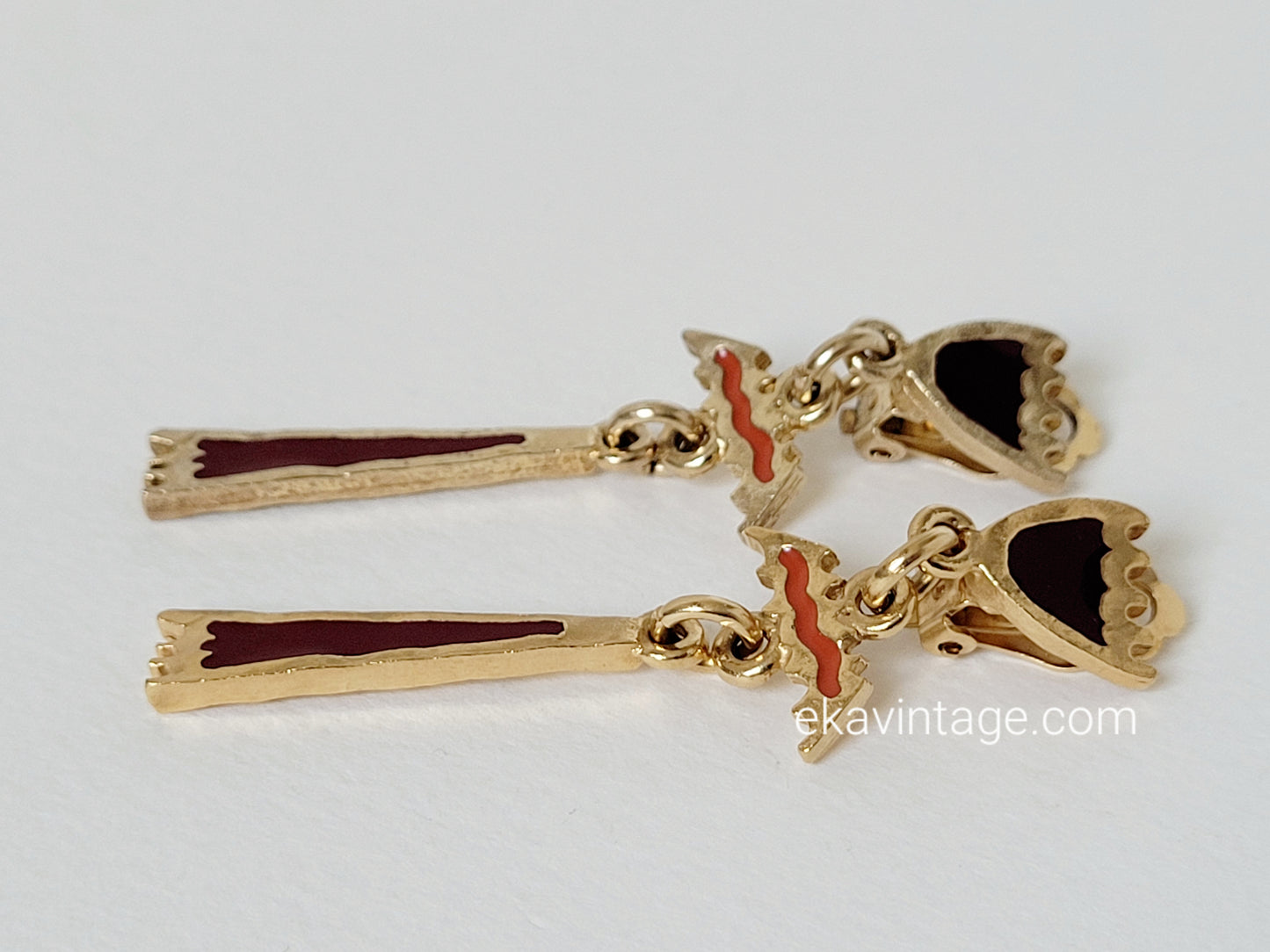 Biche de Bere - Boucles d'oreilles vintage