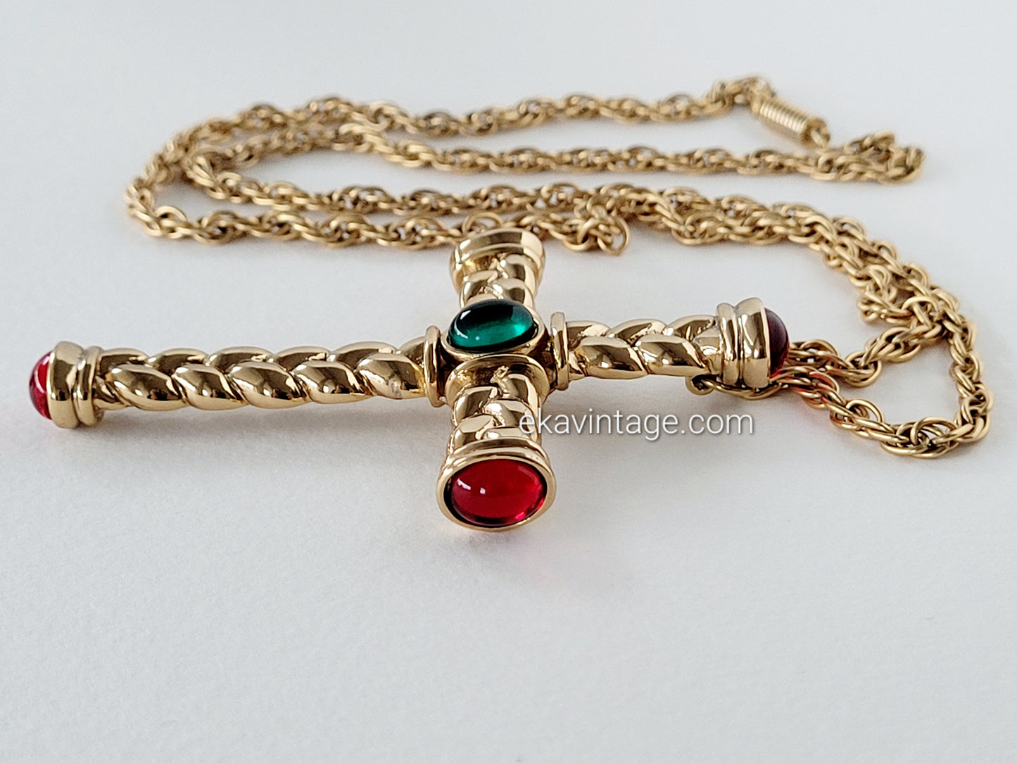 Helena Rubinstein - Collier vintage Croix