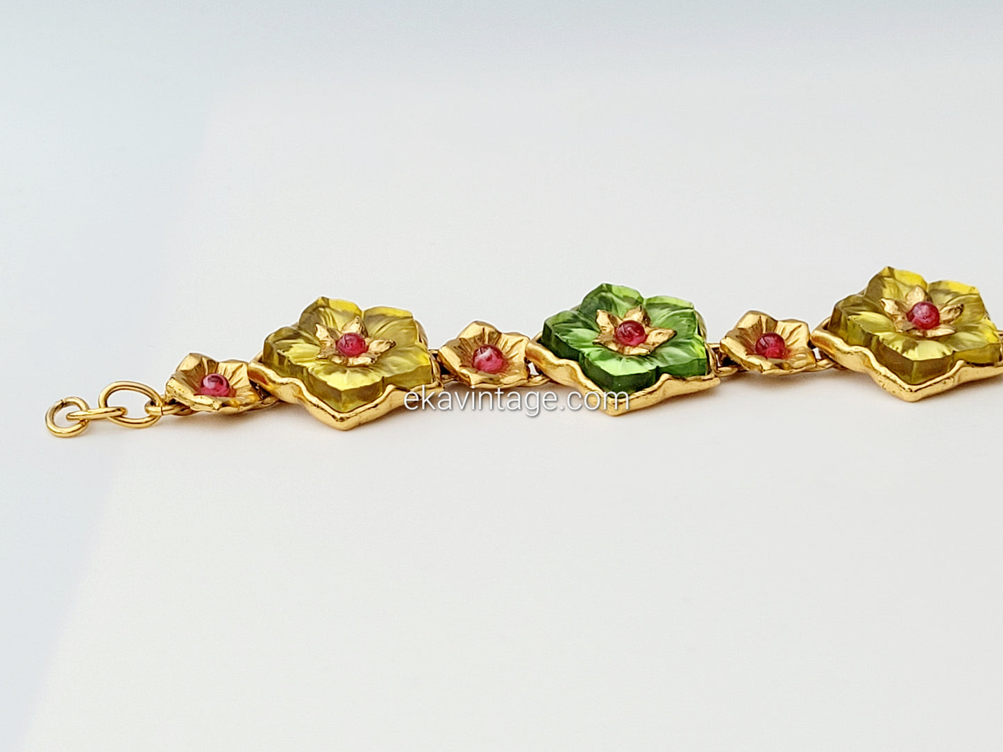 Kenzo Paris - Magnifique bracelet vintage Fleurs