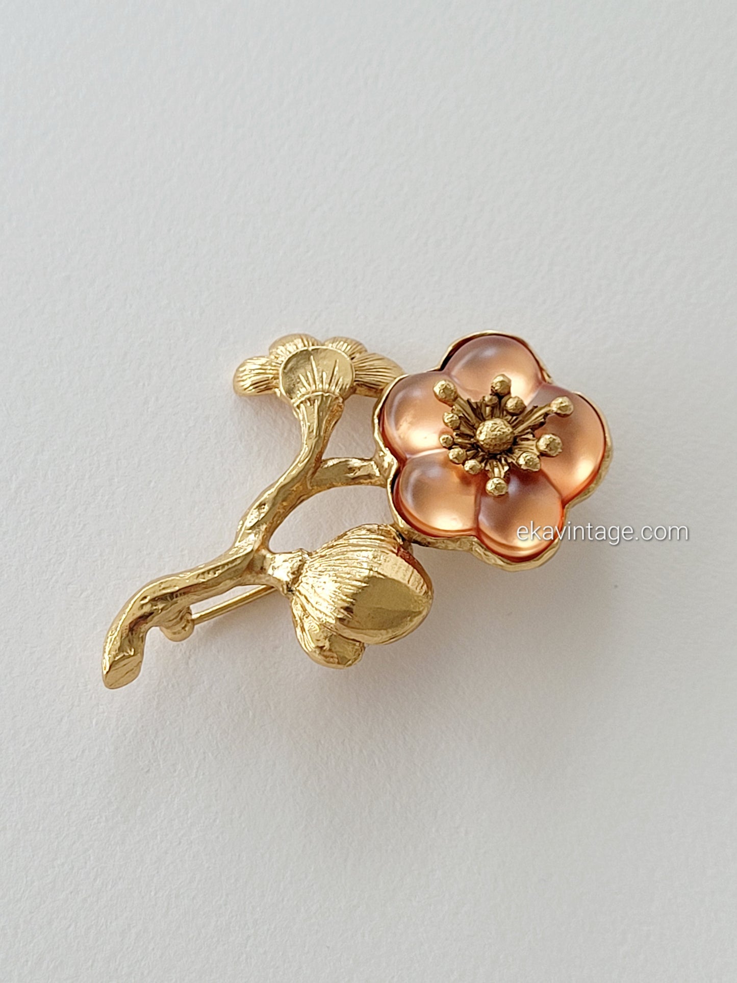 Kenzo-Broche vintage Fleur