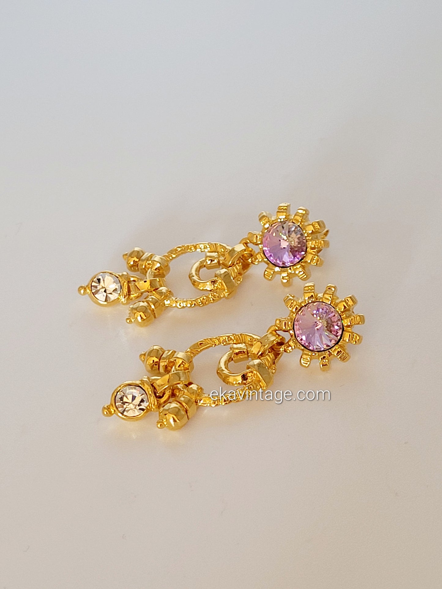 Zarzuelas - Boucles d'oreilles pendantes vintage