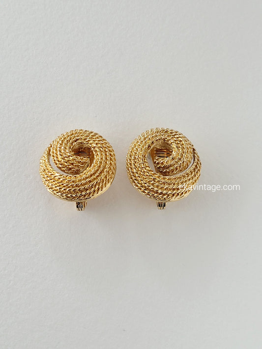 Monet - Boucles d'oreilles vintage