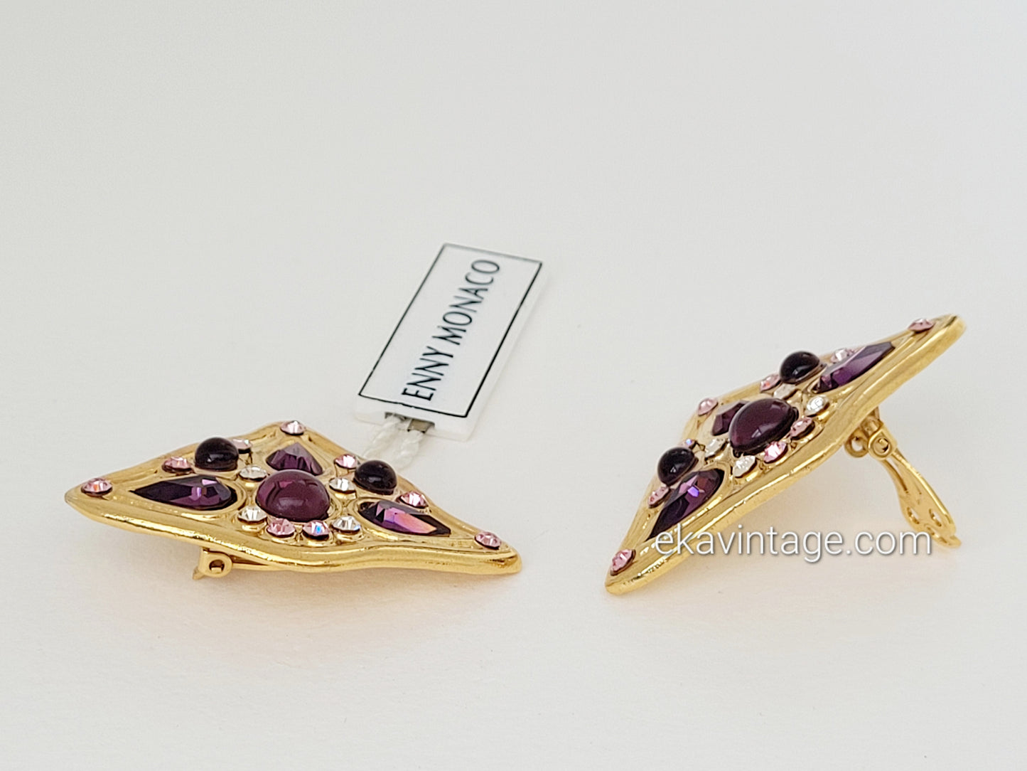 Enny Monaco - Boucles d'oreilles vintage