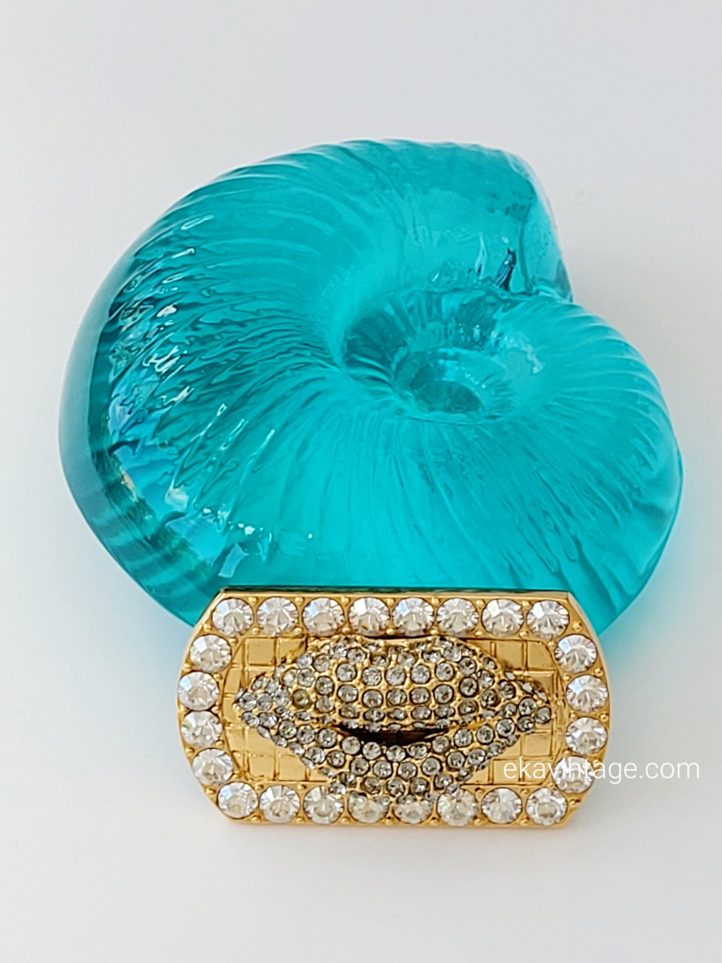 Sonia Rykiel - Broche bouche sertie de cristaux
