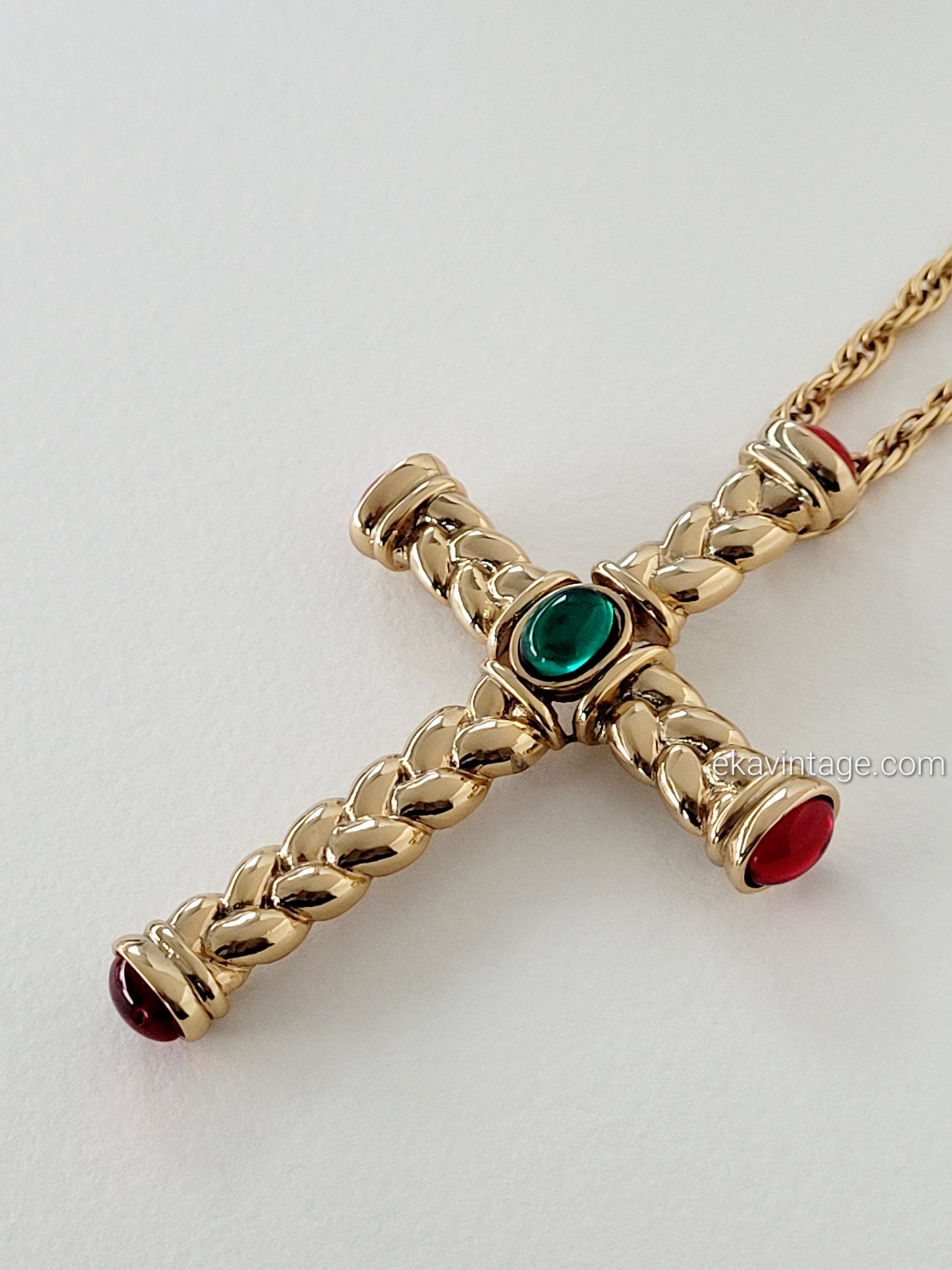 Helena Rubinstein - Collier vintage Croix