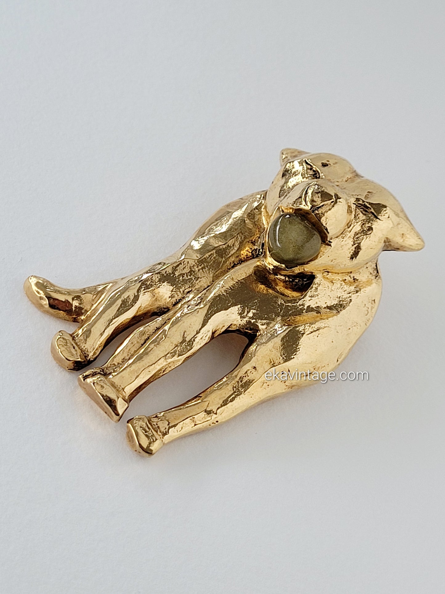 Estelle Bijoux Paris - Grande broche vintage Chien