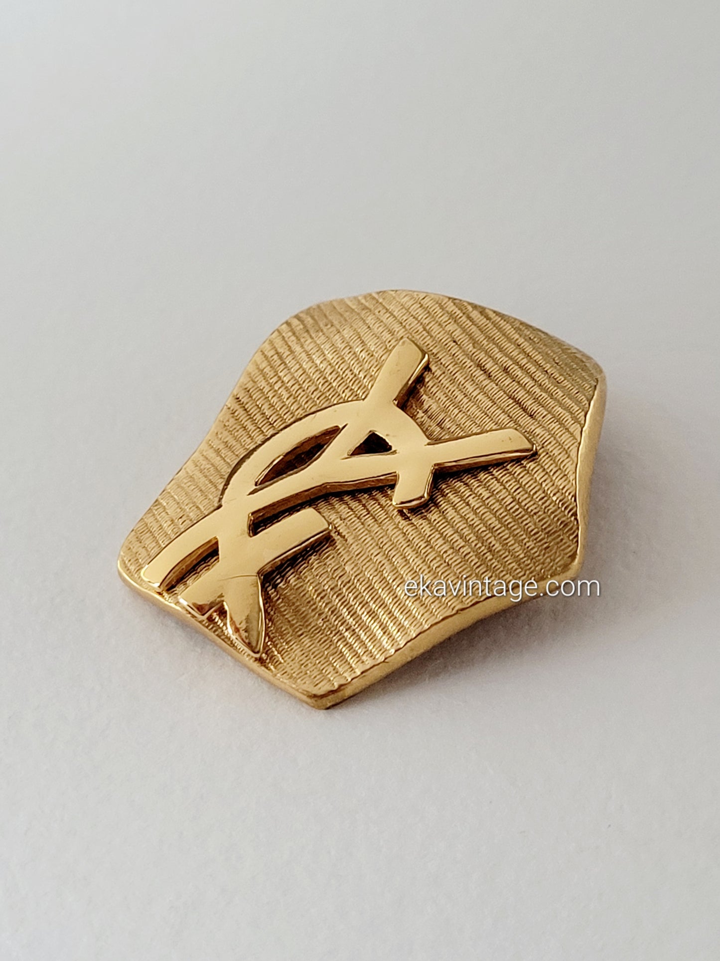 Yves Saint Laurent - Broche/Pendentif vintage Cœur YSL