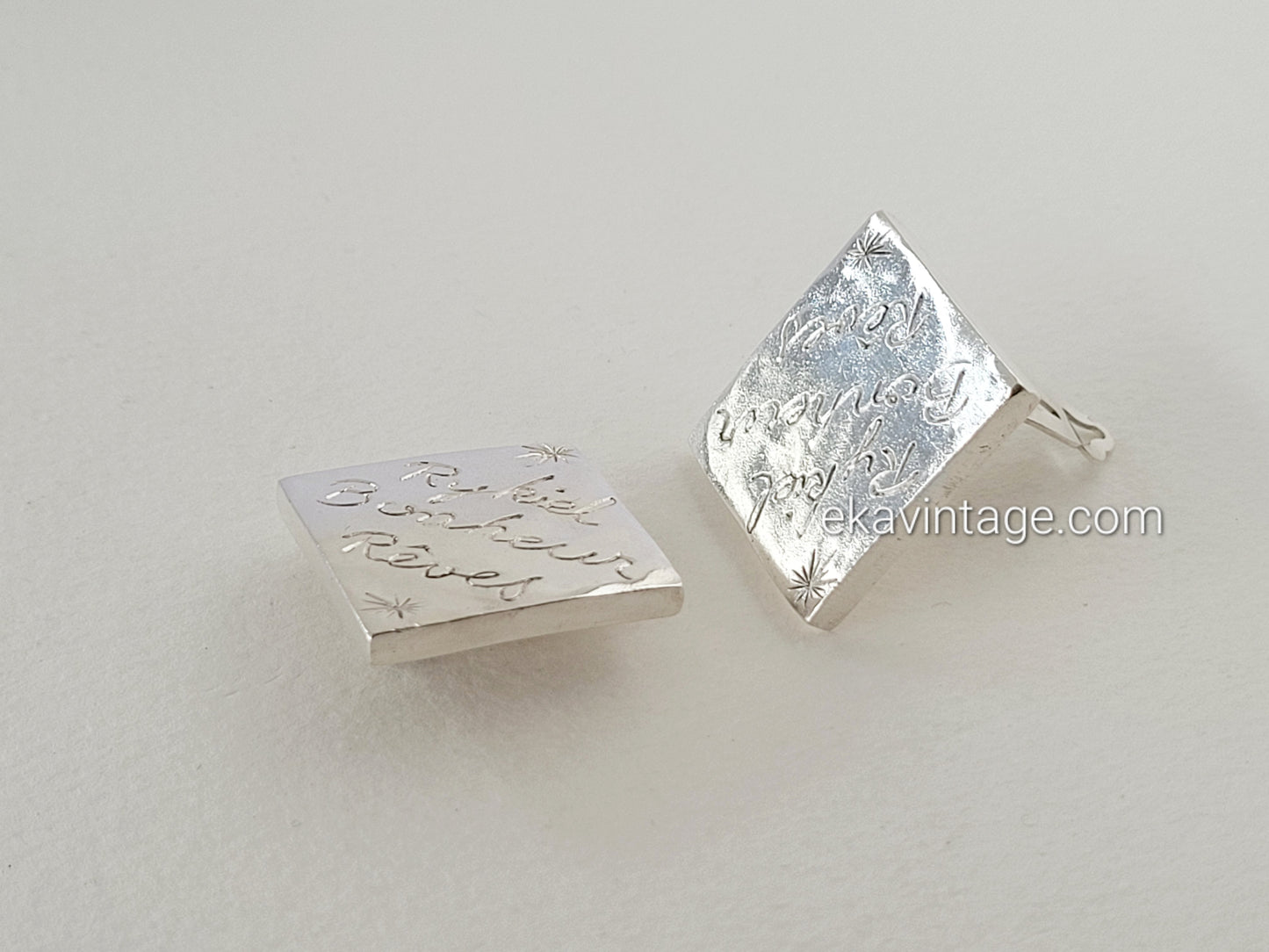 Sonia Rykiel  - Boucles d'oreilles vintage carré