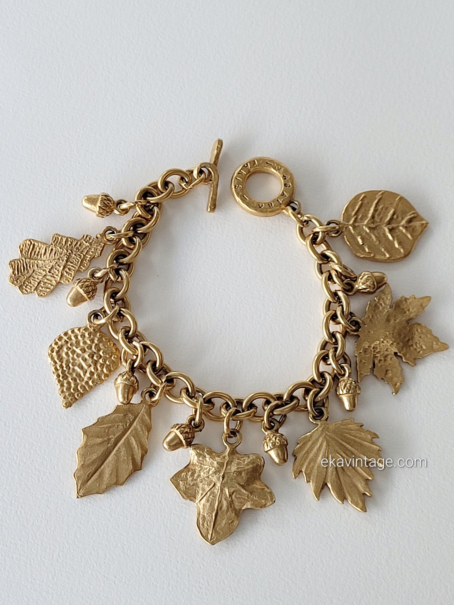 Agatha Paris-Bracelet vintage- feuilles