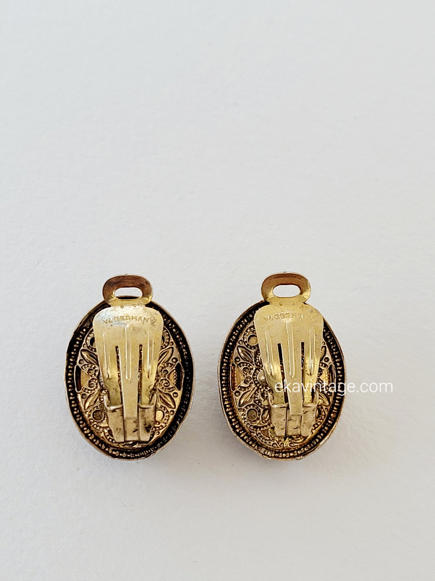 Western Germany- Boucles d'oreilles vintage