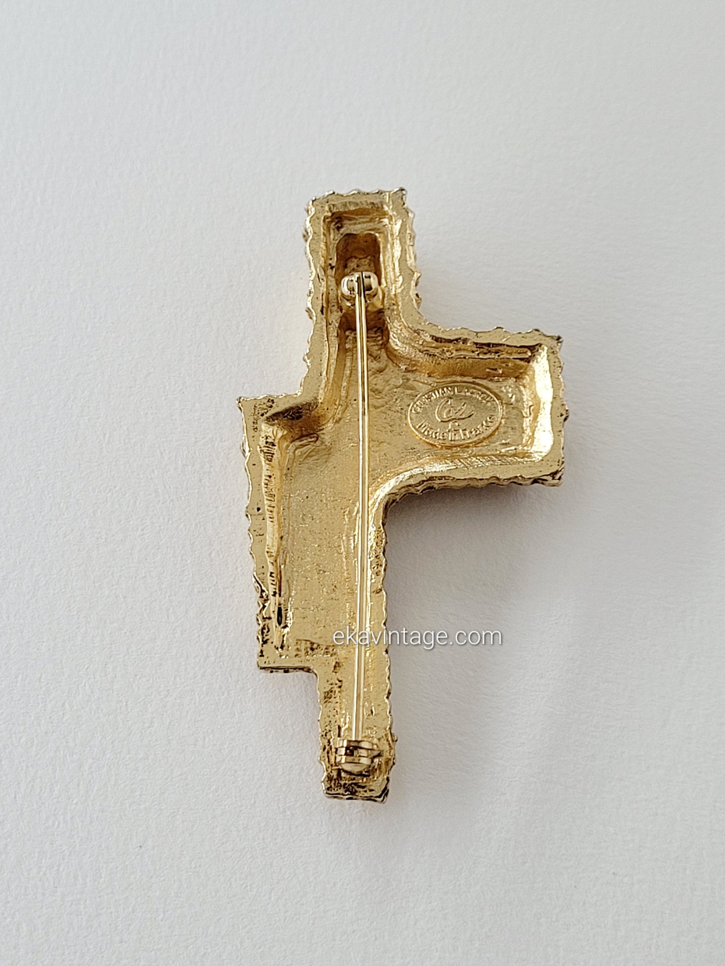 Christian Lacroix-Broche vintage Croix